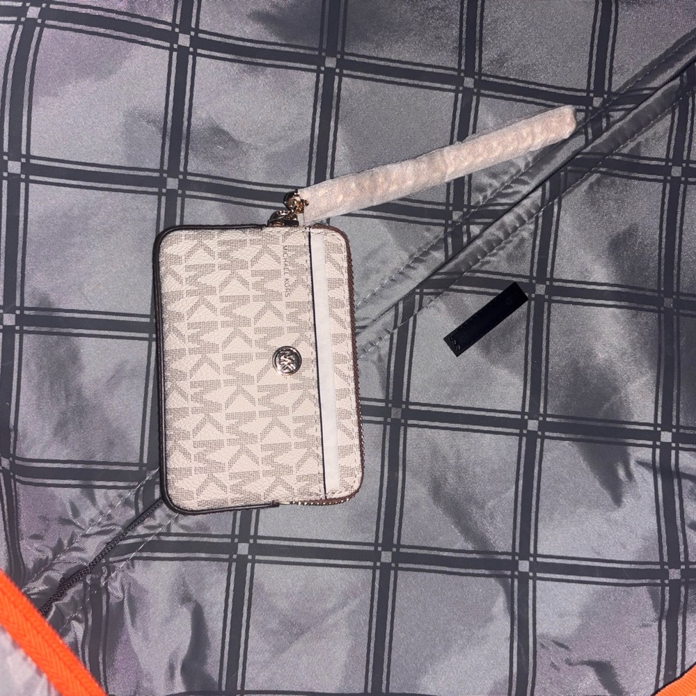 Michael Kors White Wristlet